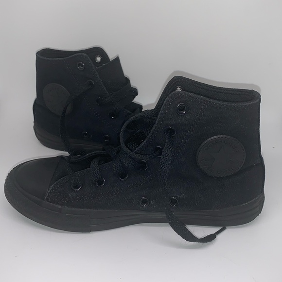 CONVERSE ALL STAR Sneakers. Size 2. Black high tops! - Picture 2 of 9
